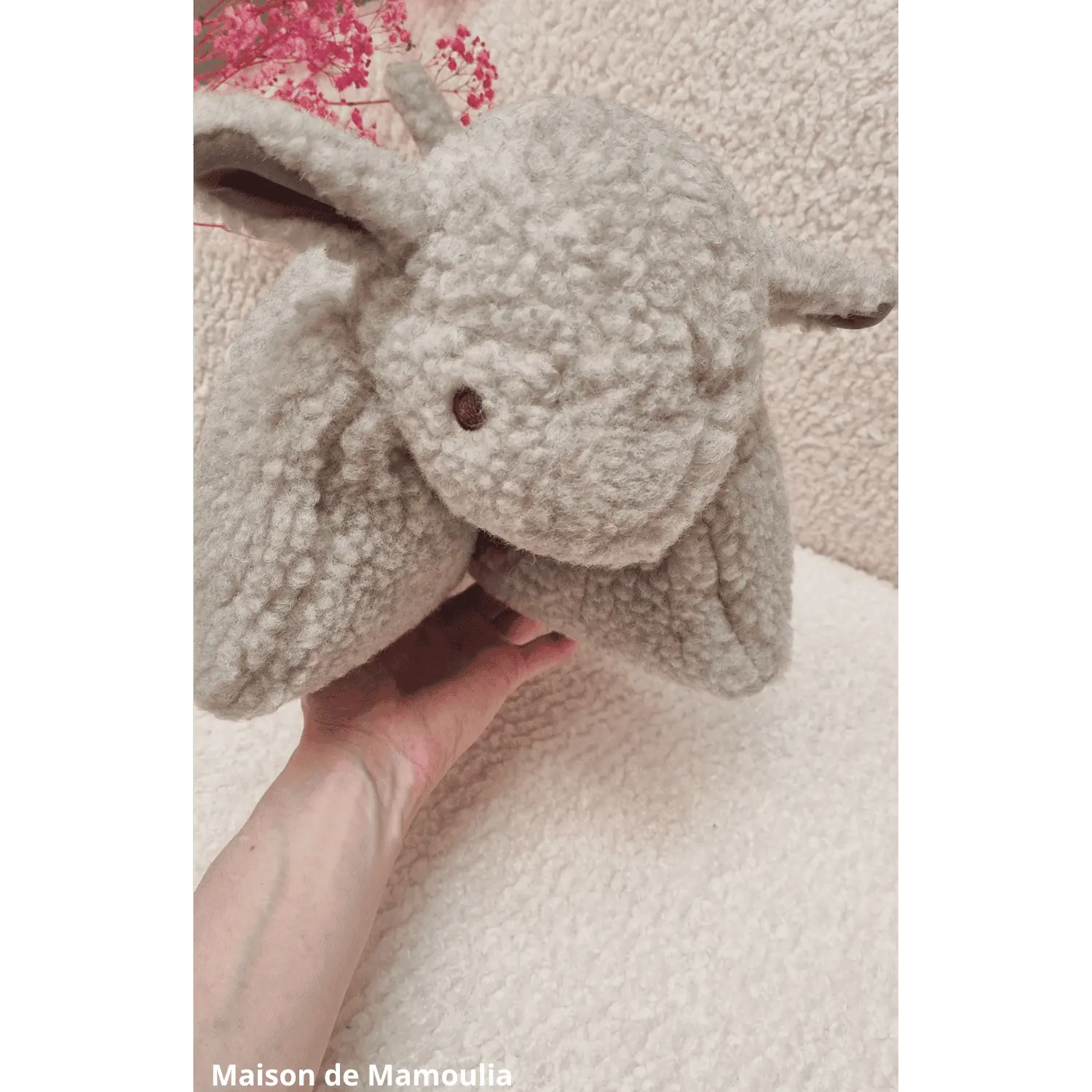 Mouton Coussin pure laine 30x40 cm - Maison de Mamoulia