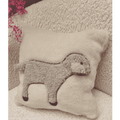 Coussin avec mouton - pure laine 40x40 cm - Maison de Mamoulia