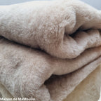 SALING - Large blanket - camel wool - 150x185 cm