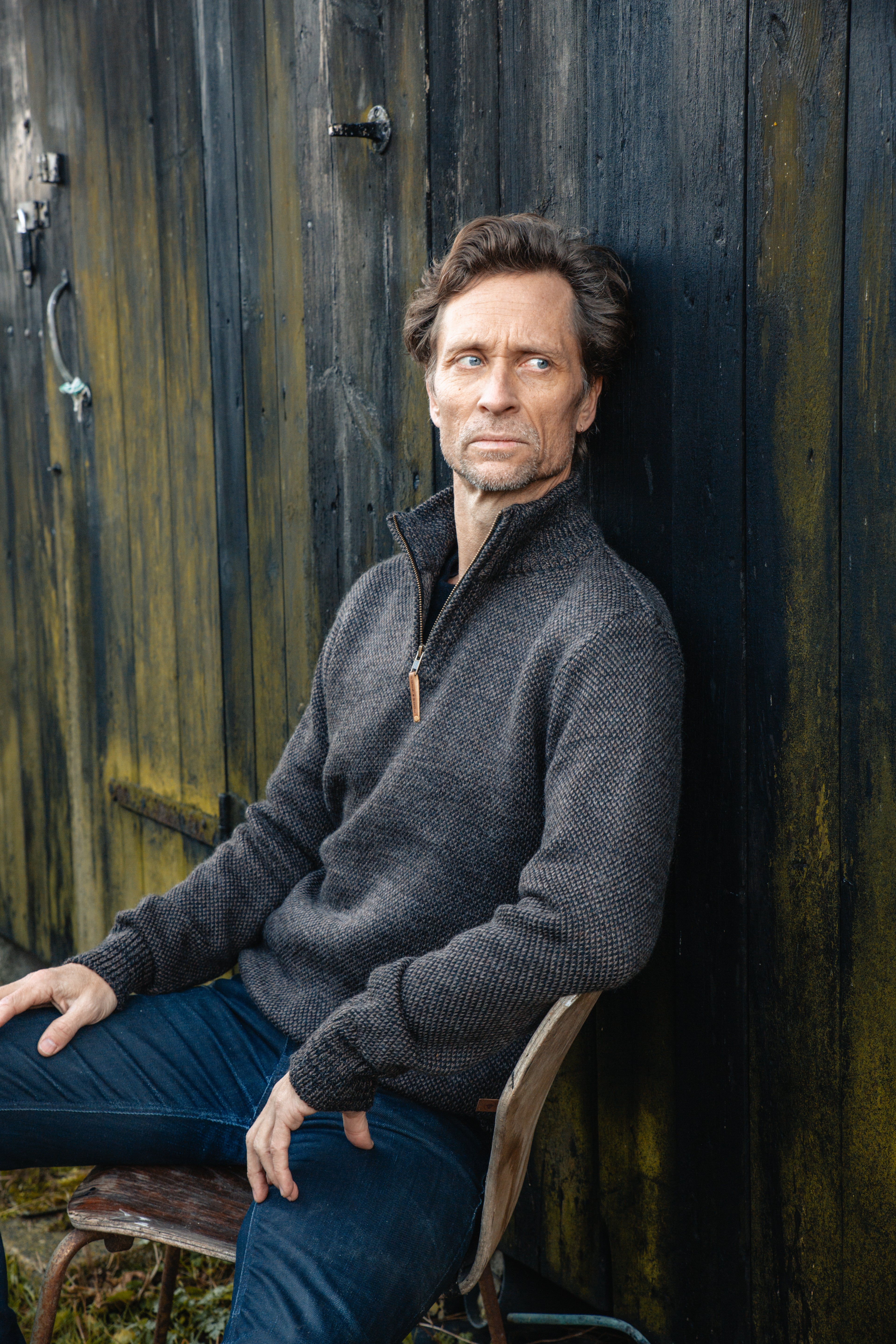 Fuza Wool - Pull homme col camionneur Dai laine mérinos