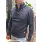 Fuza Wool - Pull homme col camionneur Dai laine mérinos Fuza Wool
