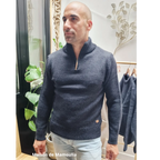 Fuza Wool - Pull homme col camionneur Dai laine mérinos Fuza Wool