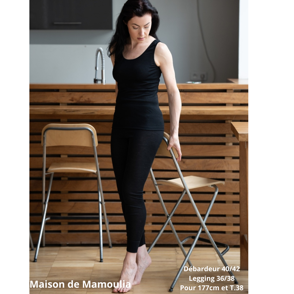 Cosilana - Legging/caleçon femme, laine-soie