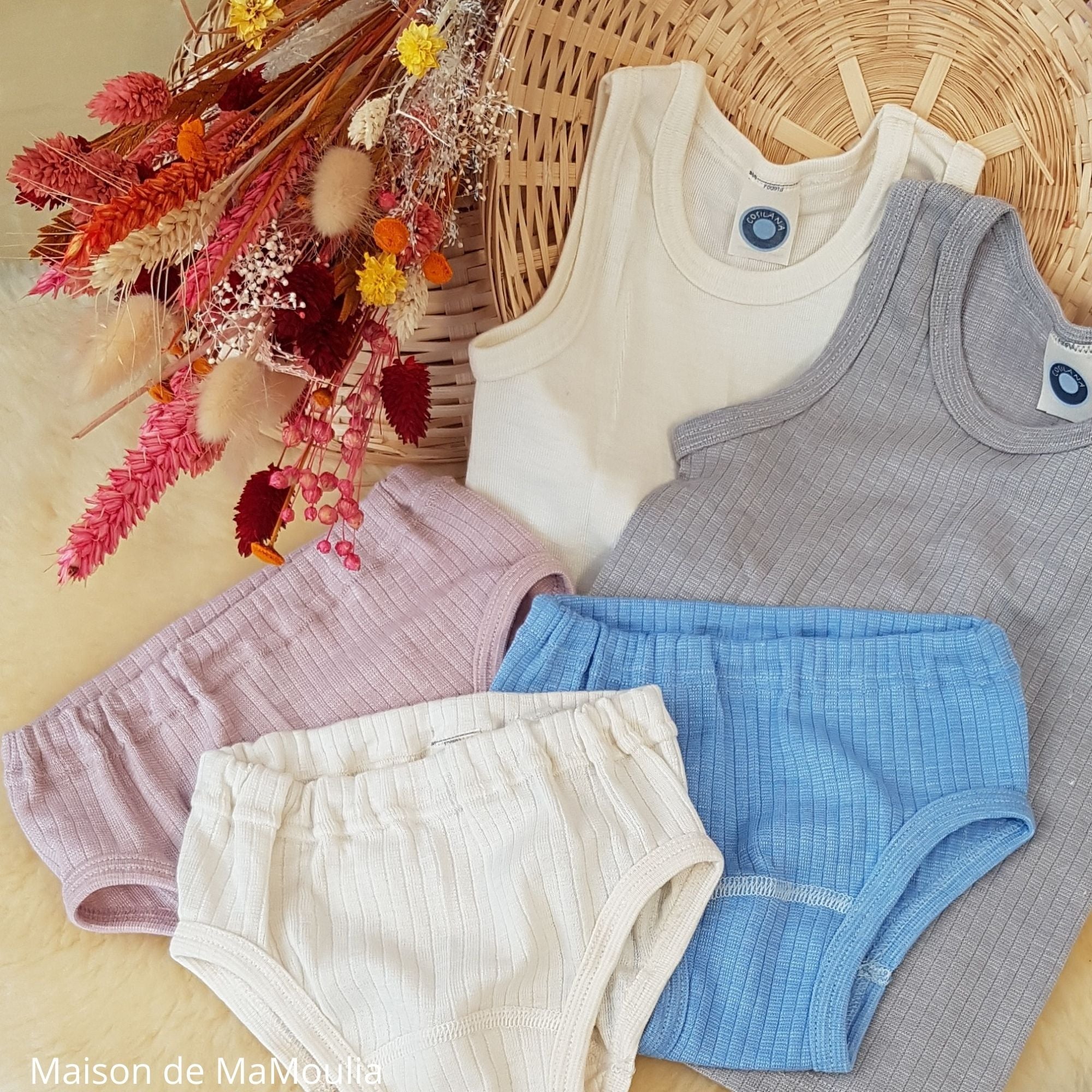 Cosilana - Culotte enfant, laine-soie-coton