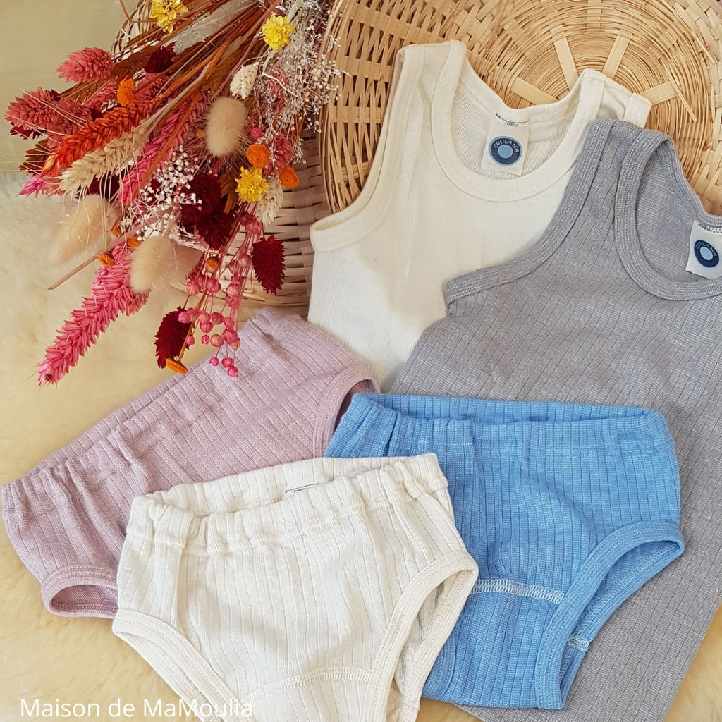 Cosilana - Shorty enfant, laine-soie-coton