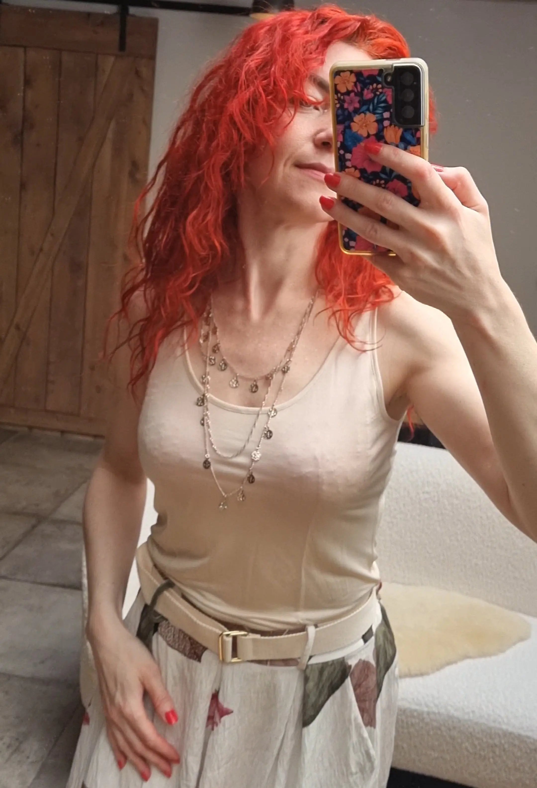 Kokon Zwo - Débardeur femme à bretelles larges, pure soie - STOCK Kokon Zwo