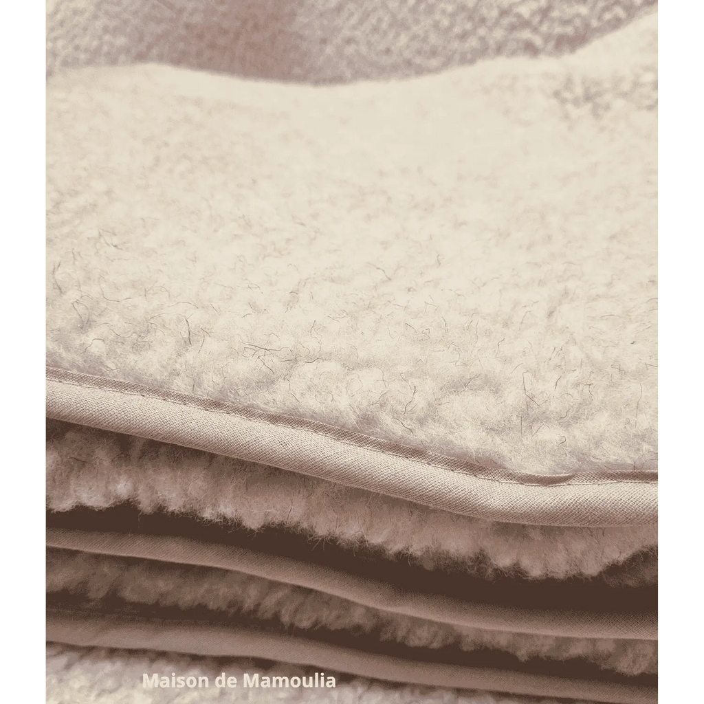 Drap de lit en 100% laine de mouton de Cobourg - Maison de Mamoulia Maison de Mamoulia