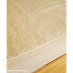 Drap de lit en laine écrue sur trame coton - Maison de Mamoulia Maison de Mamoulia