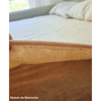 Drap de lit en laine écrue sur trame coton - Maison de Mamoulia Maison de Mamoulia