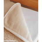Drap de lit en laine écrue sur trame coton - Maison de Mamoulia Maison de Mamoulia