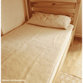 Drap de lit en laine écrue sur trame coton - Maison de Mamoulia Maison de Mamoulia