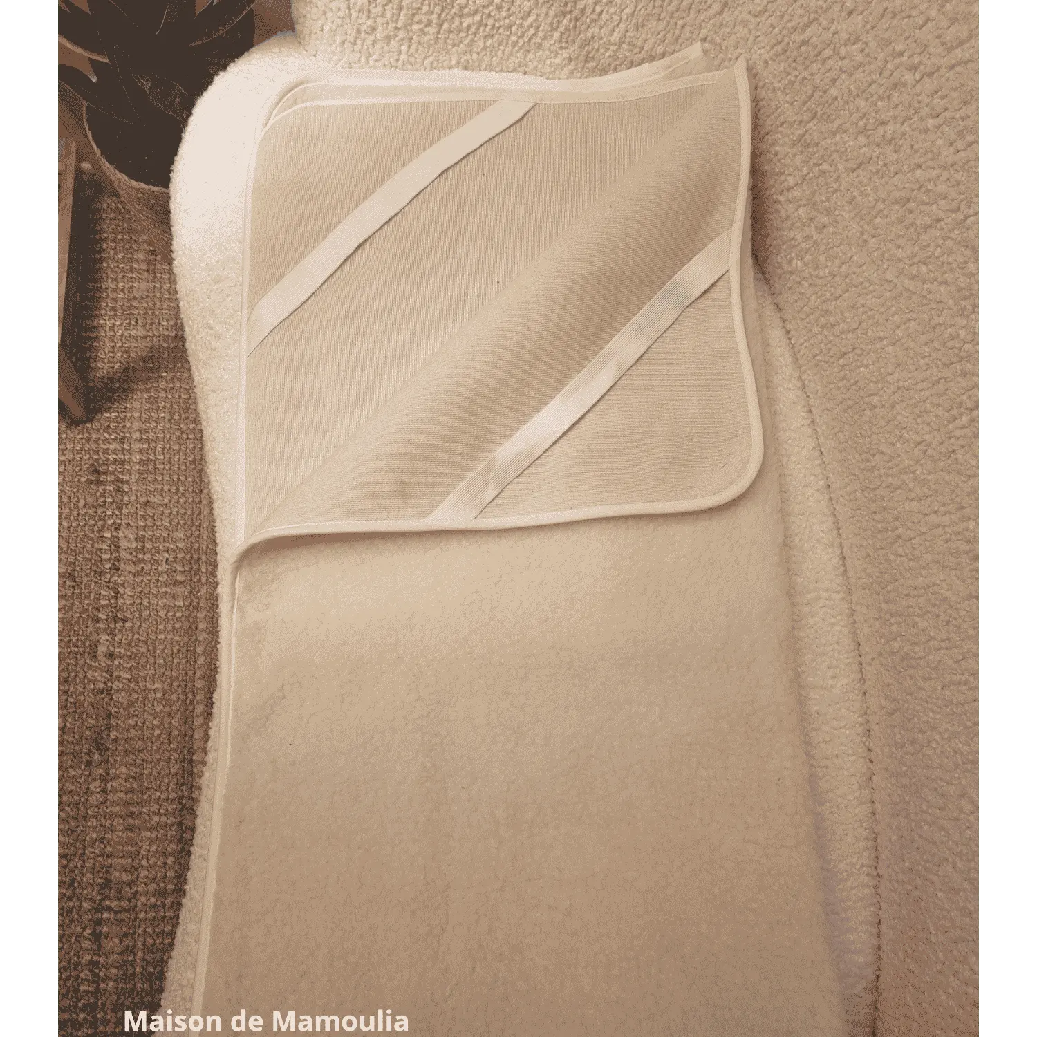 Saling - Double-sided mattress topper, pure organic wool-cotton