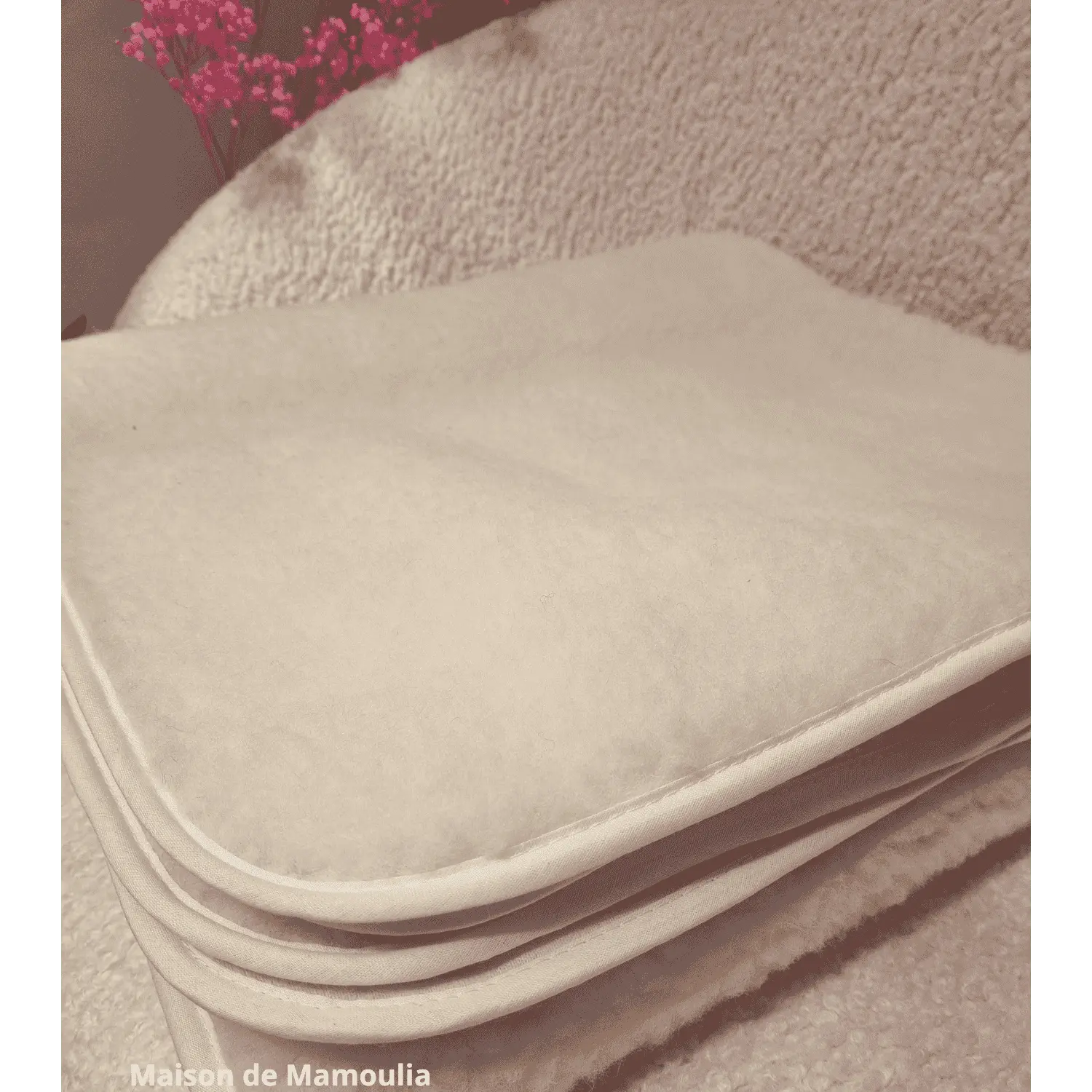Saling - Double-sided mattress topper, pure organic wool-cotton