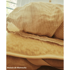 Drap de lit en laine écrue sur trame coton - Maison de Mamoulia Maison de Mamoulia