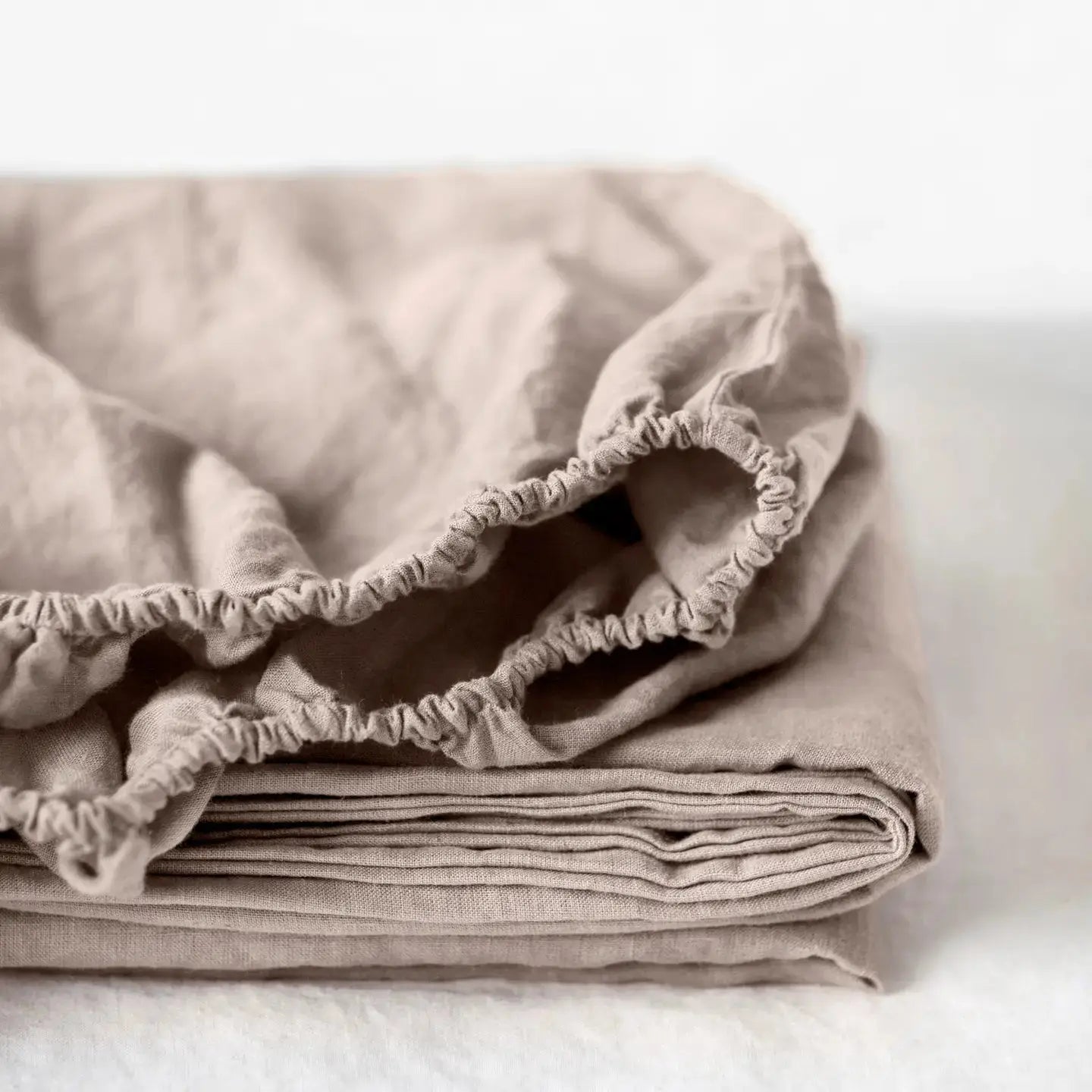 Linen Tales - Fitted sheet in pure washed linen