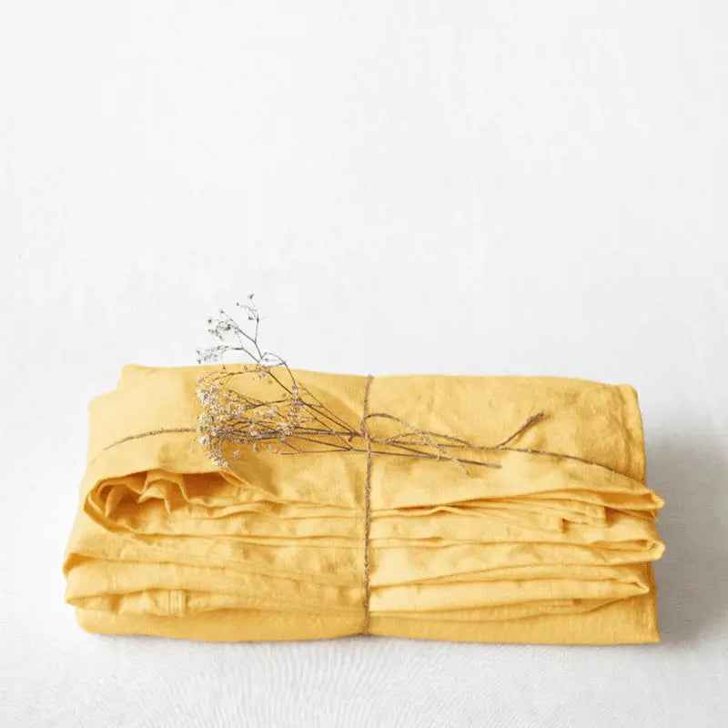 Linen Tales - Pure washed linen flat sheet