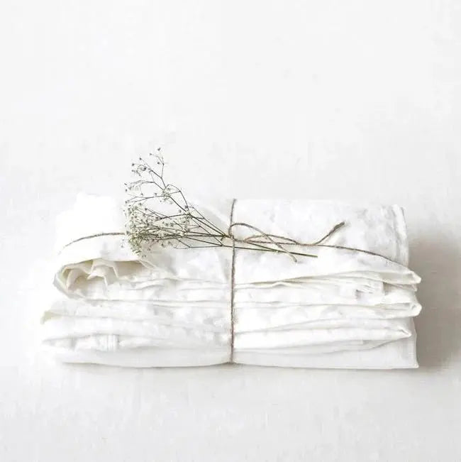 Linen Tales - Pure washed linen flat sheet
