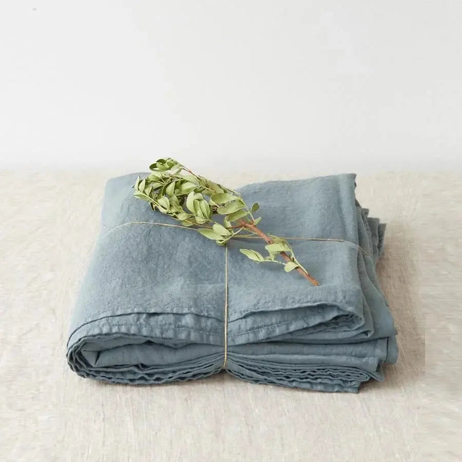 Linen Tales - Pure washed linen flat sheet
