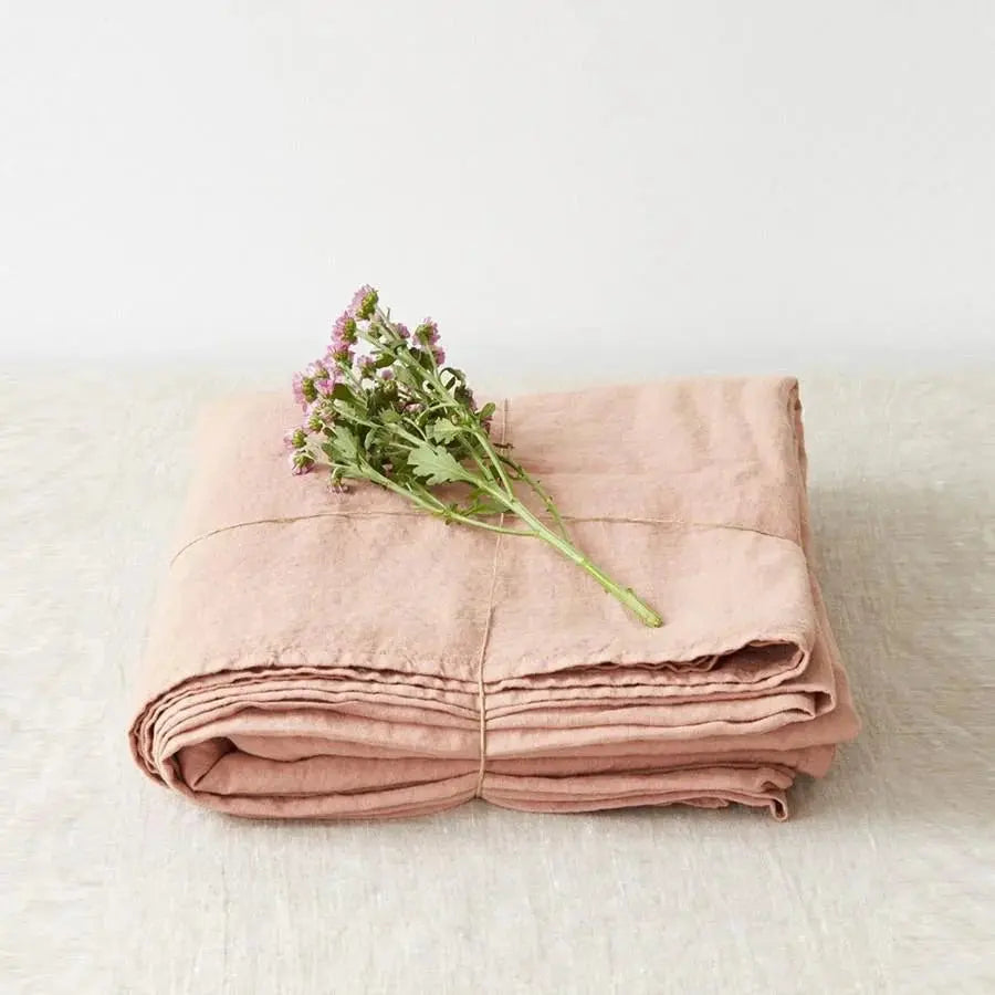 Linen Tales - Pure washed linen flat sheet