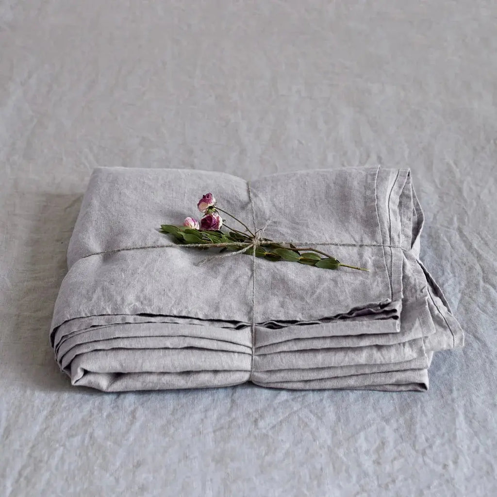 Linen Tales - Pure washed linen flat sheet