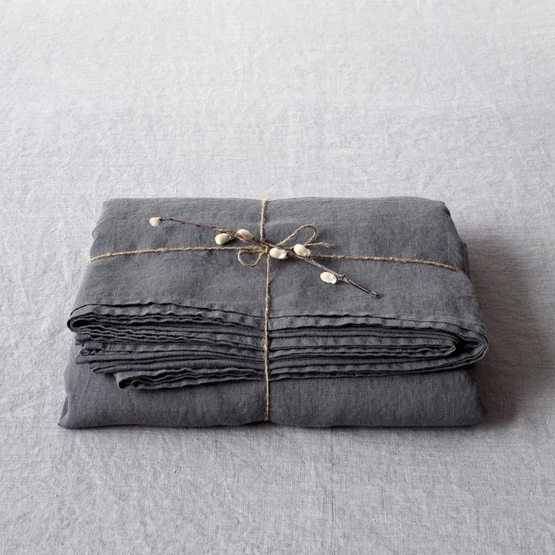 Linen Tales - Pure washed linen flat sheet