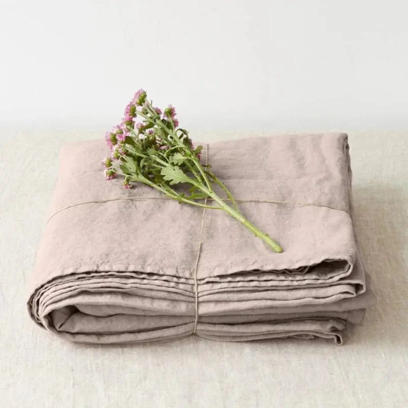 Linen Tales - Pure washed linen flat sheet