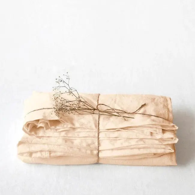 Linen Tales - Pure washed linen flat sheet