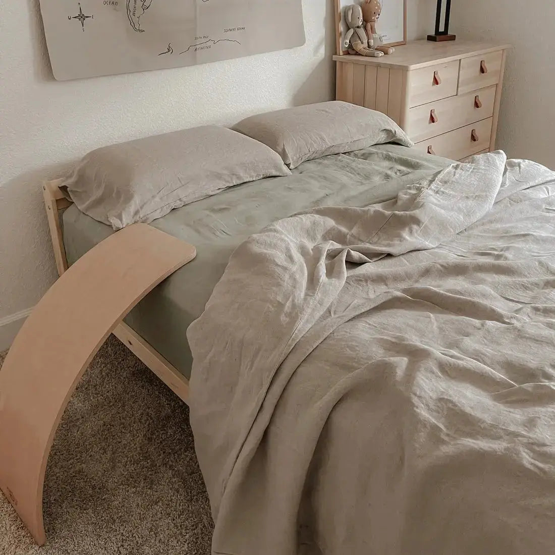 Linen Tales - Drap plat en pur lin lavé Linen Tales