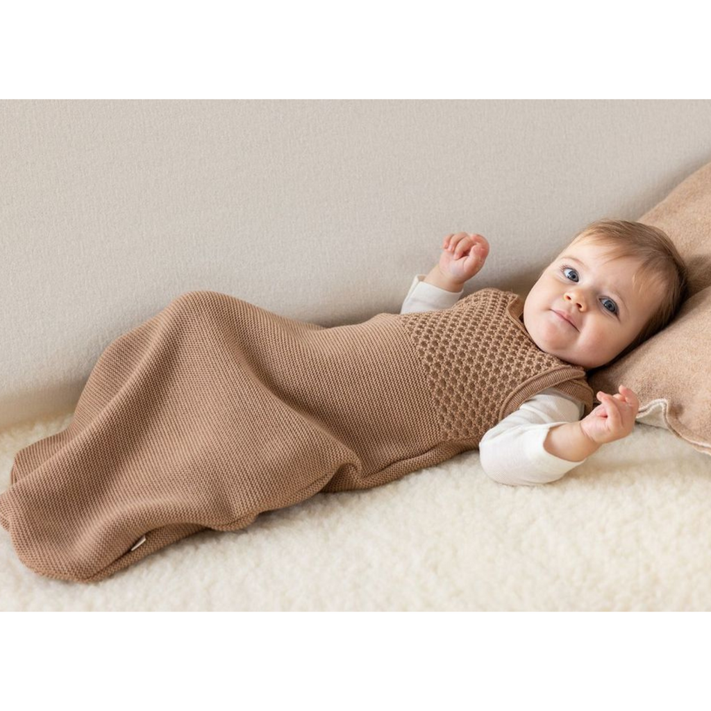 Disana - Gigoteuse bébé sans manches laine mérinos tricotée