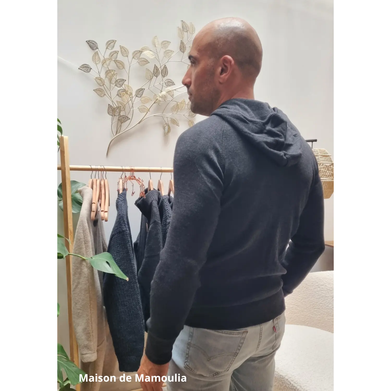 MaM - Gilet à capuche adulte et ado - laine mérinos MaM