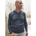 MaM - Gilet à capuche adulte et ado - laine mérinos MaM