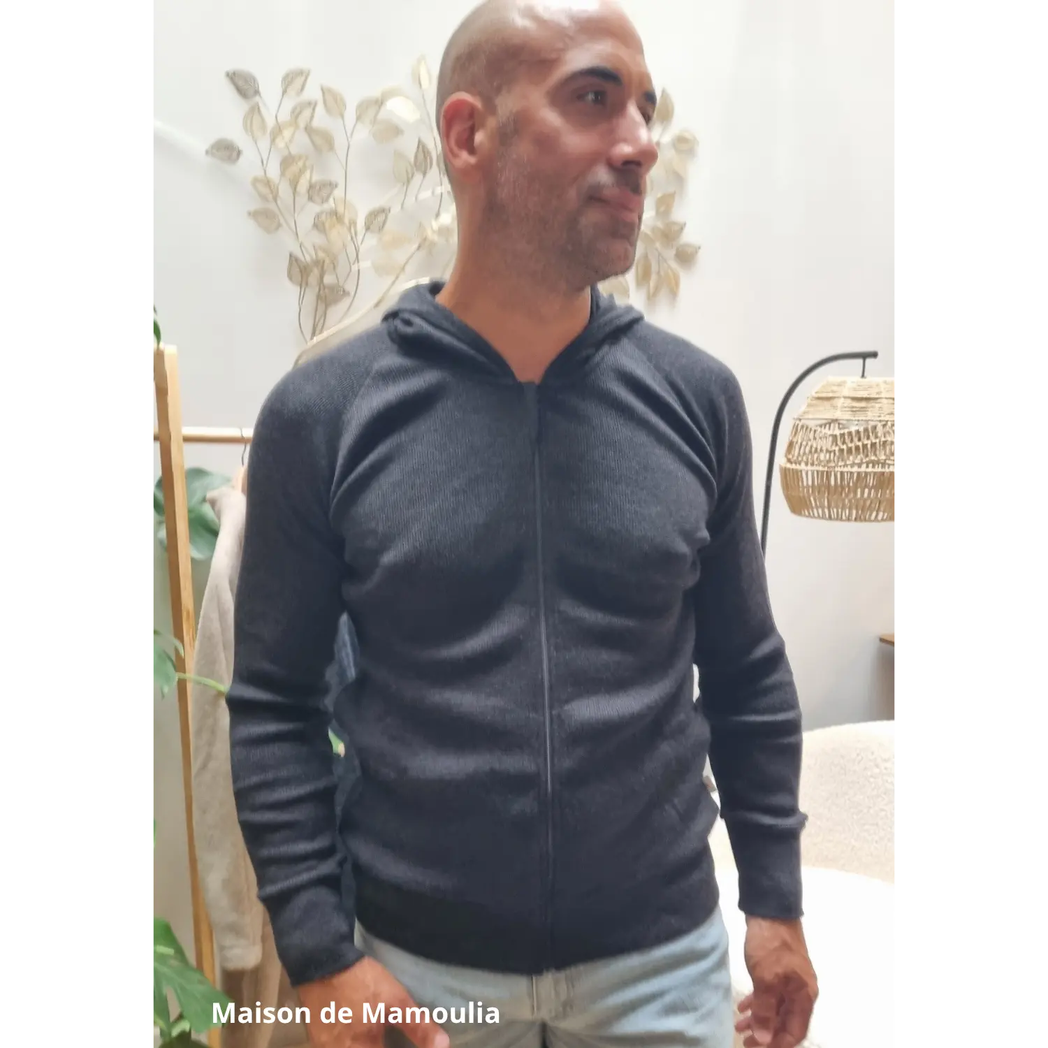 MaM - Gilet à capuche adulte et ado - laine mérinos MaM