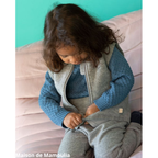 Disana - Gilet sans manches enfant, laine bouillie