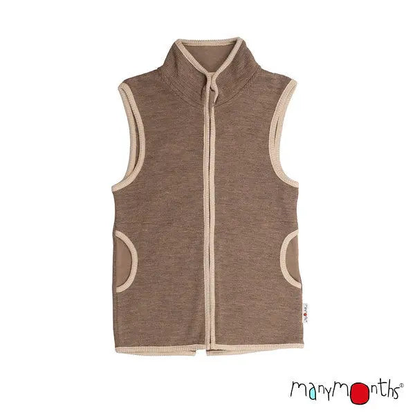 ManyMonths - Gilet zippé - laine mérinos - sans manches