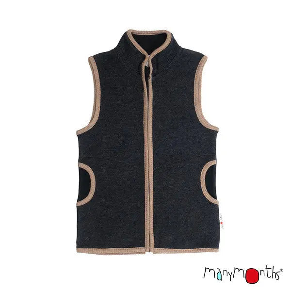 ManyMonths - Gilet zippé - laine mérinos - sans manches