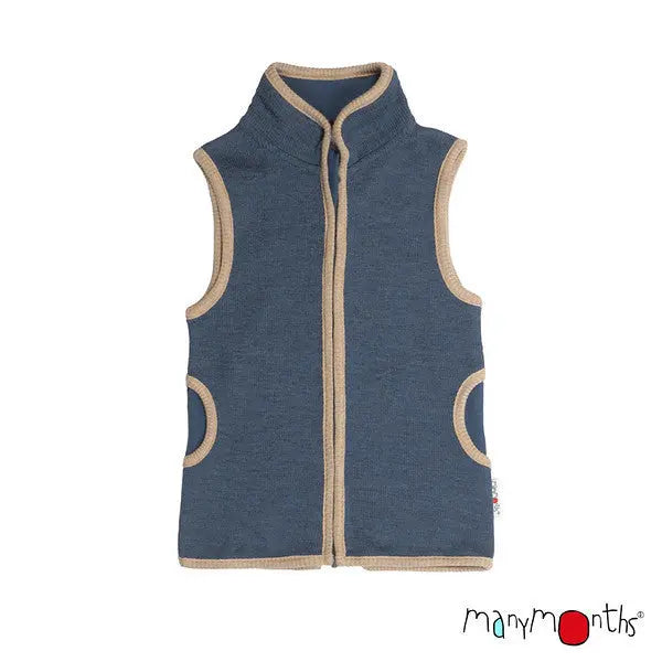 ManyMonths - Gilet zippé - laine mérinos - sans manches