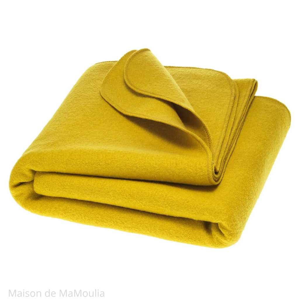 Disana - Couverture laine bouillie - 100 x 135 cm / 135 x 200 cm - Uni Disana