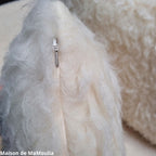 Saling - Housse de coussin, laine-cachemire