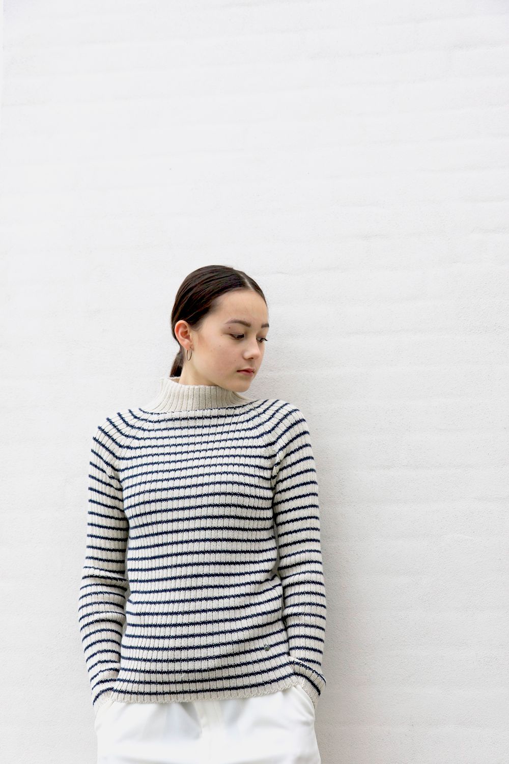 Esencia - Pull col montant femme Erica, pur alpaga