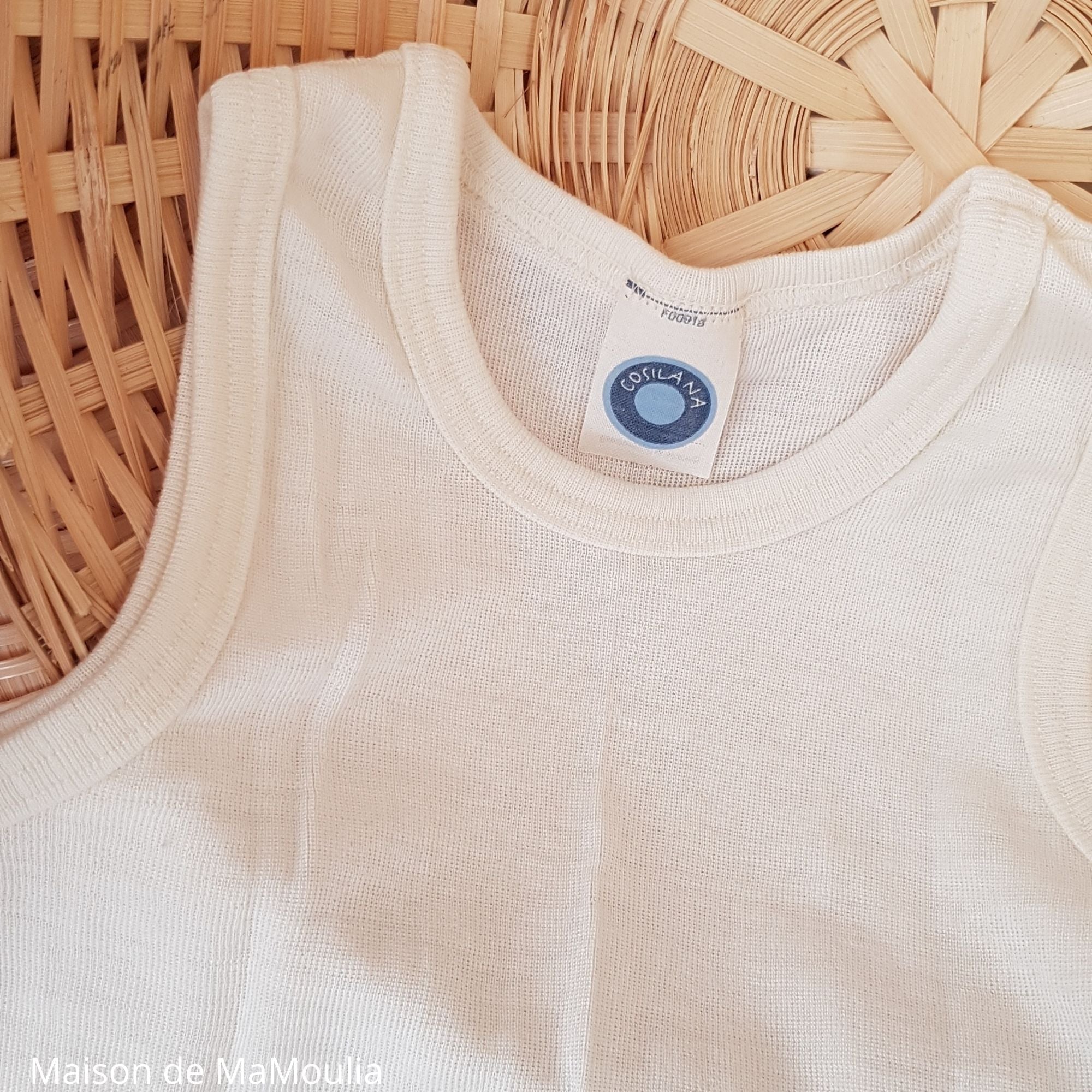 Cosilana - Débardeur enfant, laine-soie