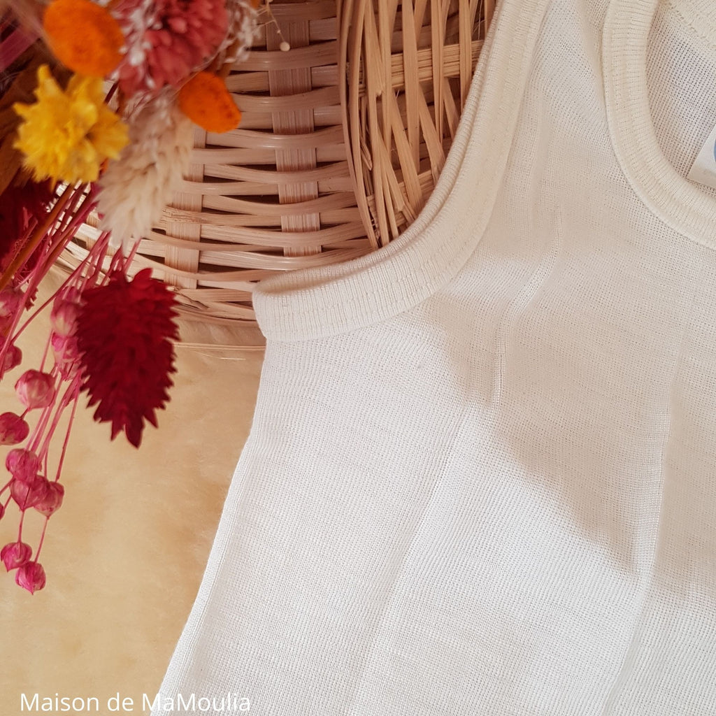 Cosilana - Débardeur enfant, laine-soie