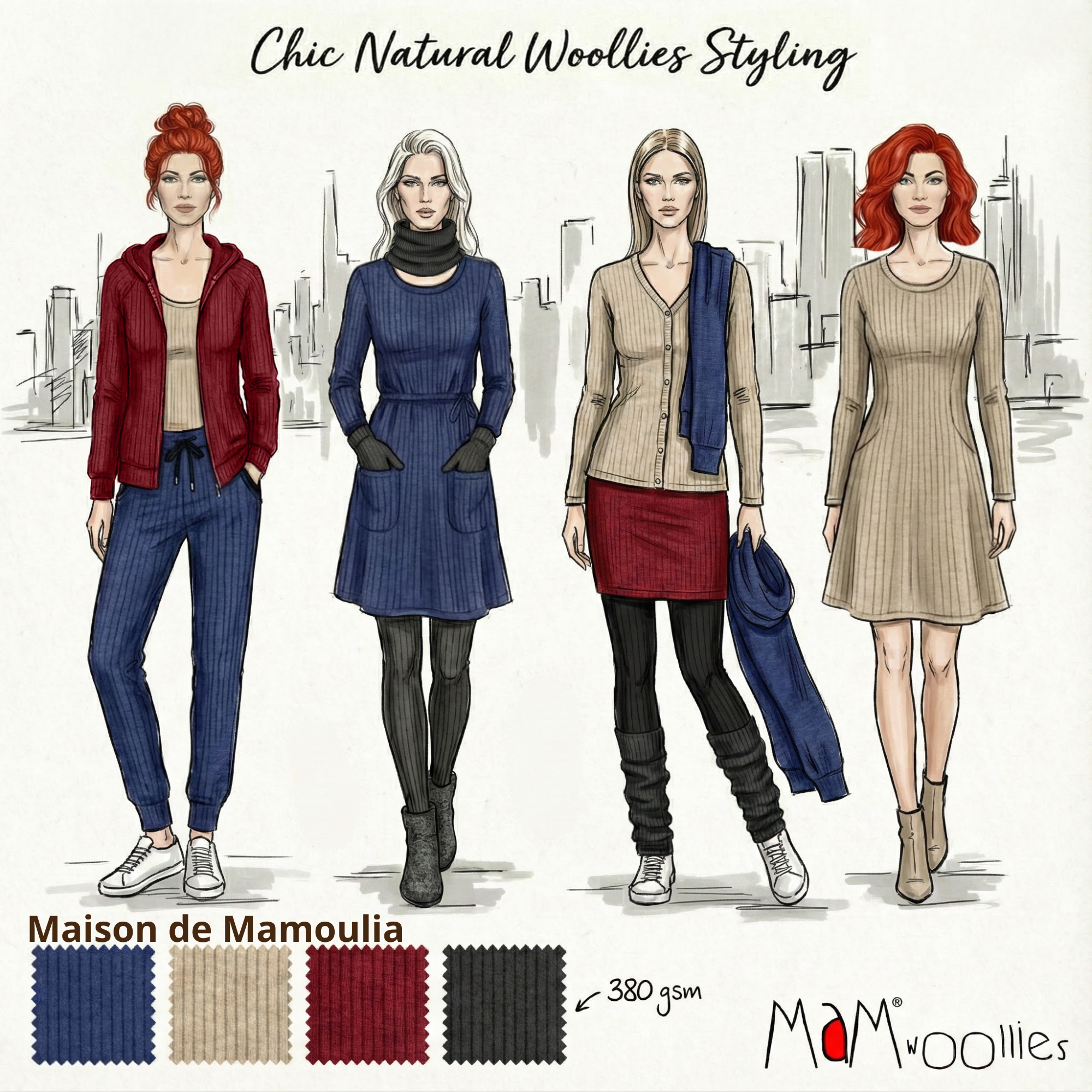 MaM - All-time Leggings femme et ado, laine mérinos