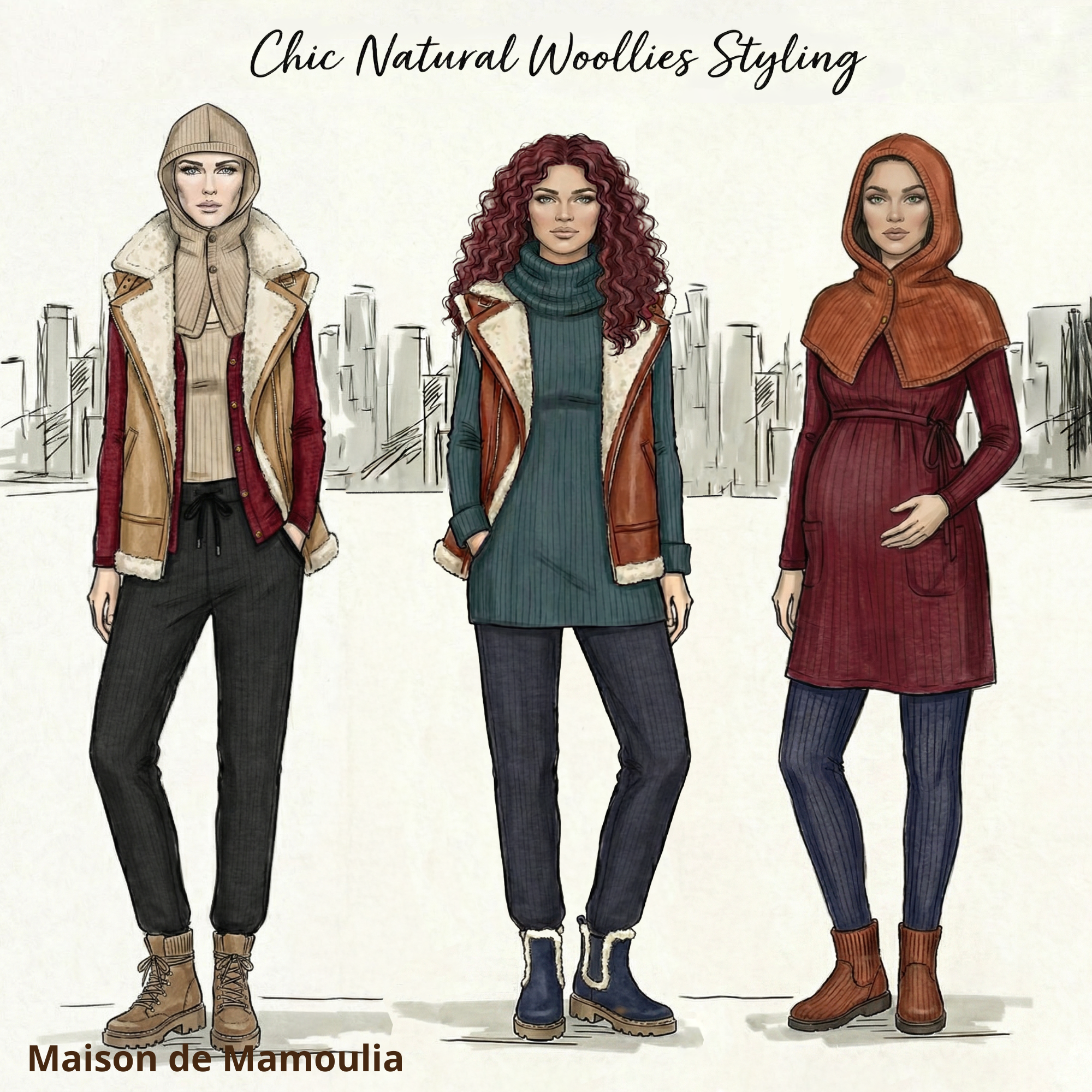 MaM - All-time Leggings femme et ado, laine mérinos