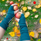 MaM - Mitaines longues sans pouce, laine mérinos