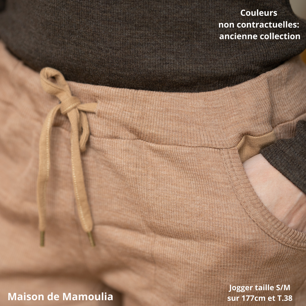 MaM - Pantalon Lounge Joggers femme et ado, laine mérinos