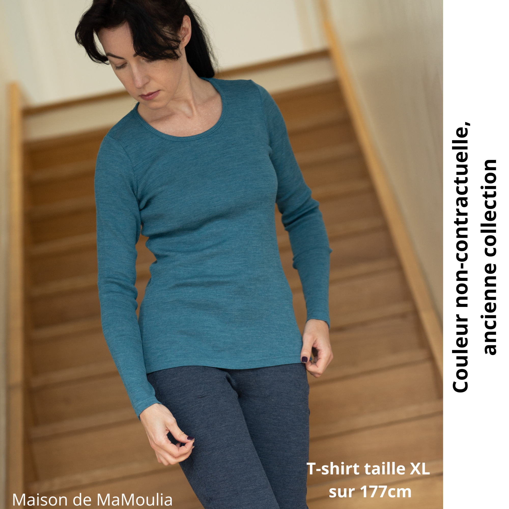 MaM - T-shirt femme et ados, laine mérinos