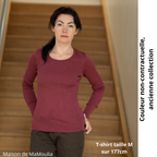 MaM - T-shirt femme et ados, laine mérinos