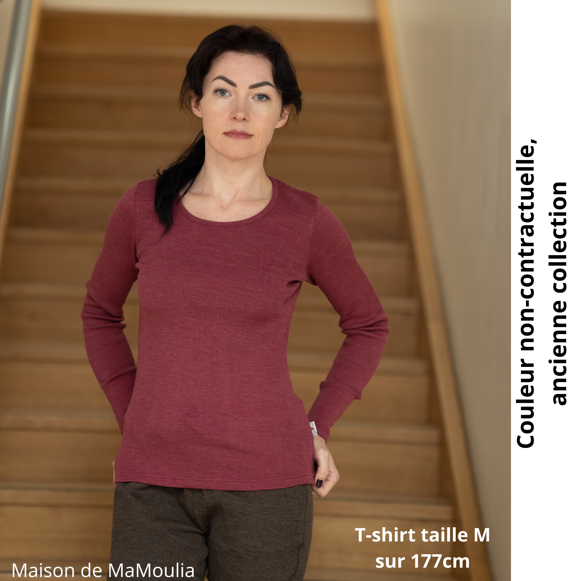 MaM - T-shirt femme et ados, laine mérinos