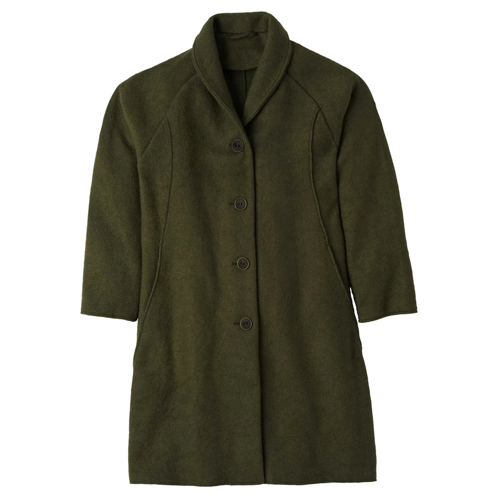 Disana - Manteau femme pure laine bouillie Disana