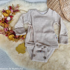 ManyMonths - Kimono Body/shirt évolutif 2 en 1 - laine mérinos ManyMonths